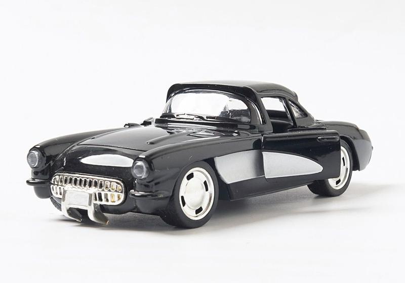 Imagem de Carrinho Miniatura  Chevrolet Corvette 1957  Escala 1:34 (Preto)