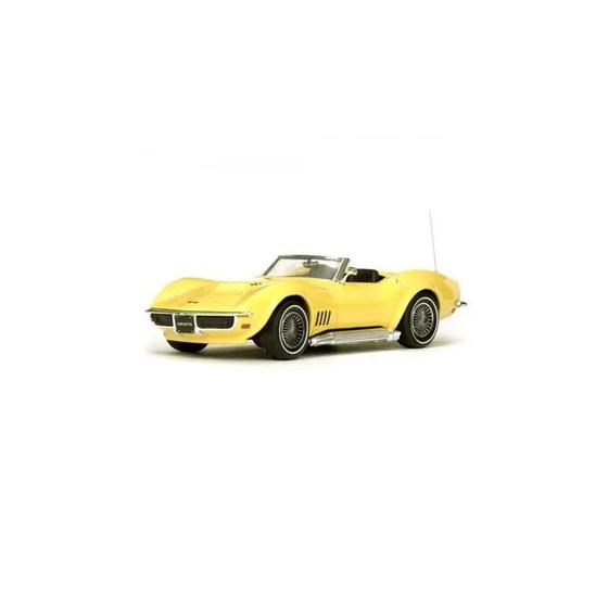 Imagem de Carrinho Miniatura Chevrolet Corvette Conv Safari Amarelo 1968