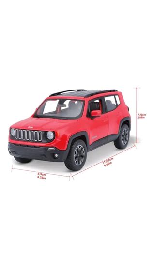 Imagem de carrinho miniatura  jeep Renegade de metal escala 1/24