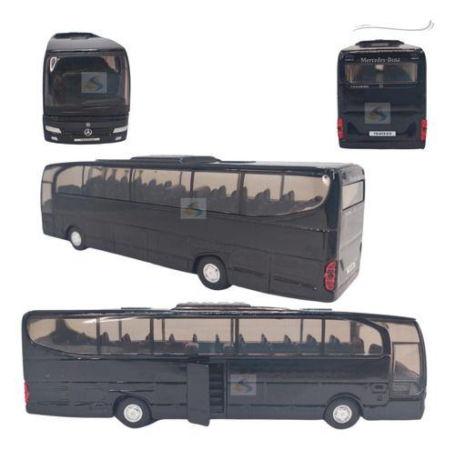 Imagem de Carrinho Miniatura Ônibus De Metal Abre Porta Fricção