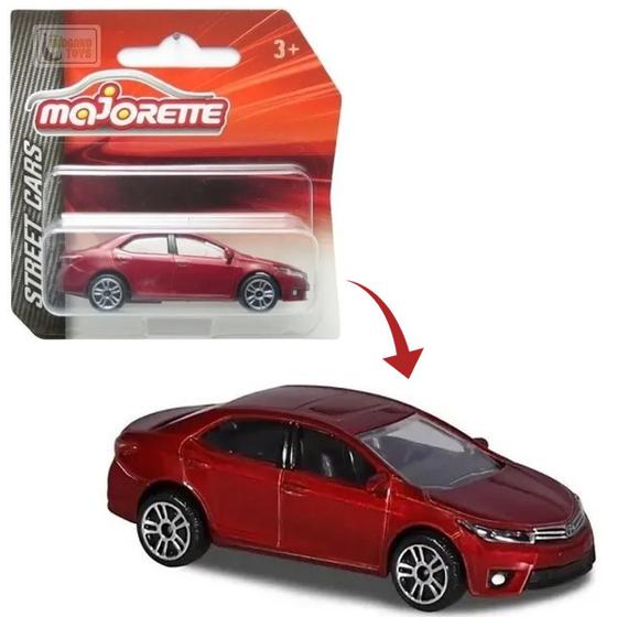 Imagem de Carrinho Miniatura Toyota Corolla Street Cars 1:64 Majorette