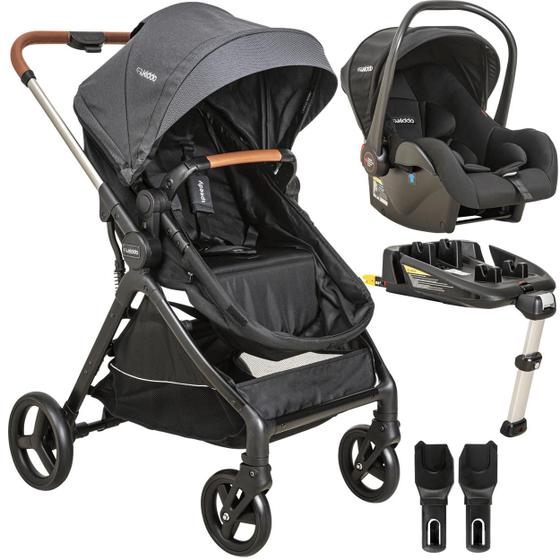 Imagem de Carrinho Moises Bebe Conforto Base ISOFIX Kiddo Speedy Grafite