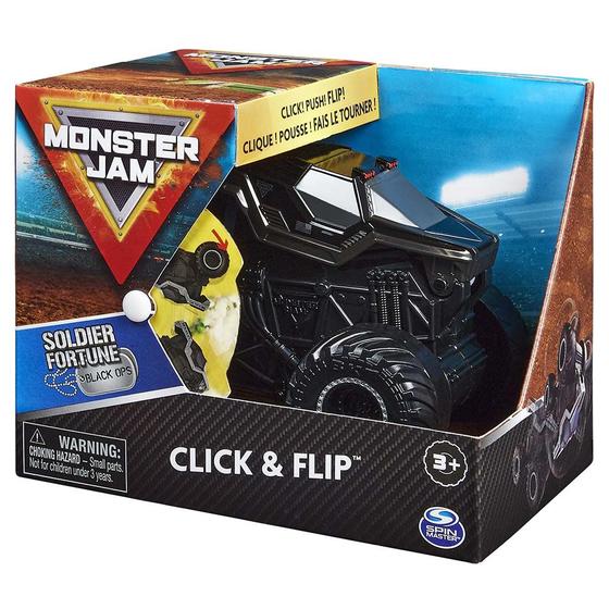 Imagem de Carrinho - Monster Jam - Click & Flip - Soldier Fortune - Sunny Brinquedos