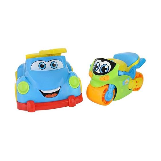 Imagem de Carrinho + Motinha Mini Racers Brinquedo Infantil InMetro