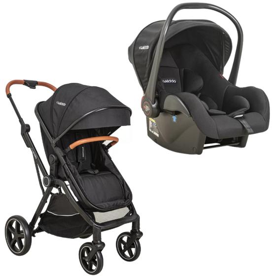 Carrinho de Bebe Kiddo Bebê Conforto Nomad Preto Carrinho de Bebe Kiddo Bebê Conforto Nomad Preto