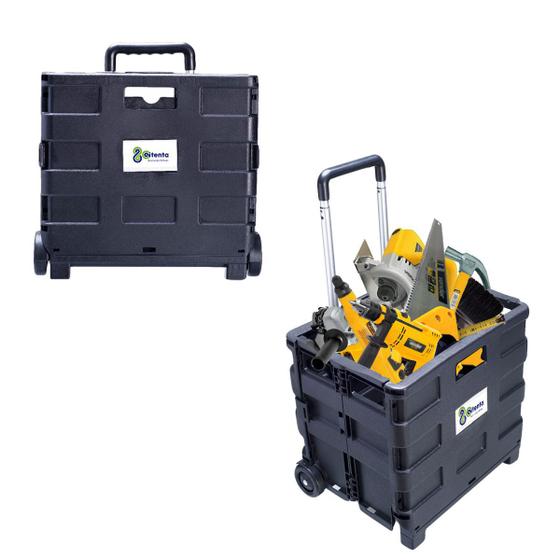 Carrinho Organizador Dobravel Vira Maleta 25kg Menor preço em Carrinho Organizador Dobravel Vira Maleta 25kg