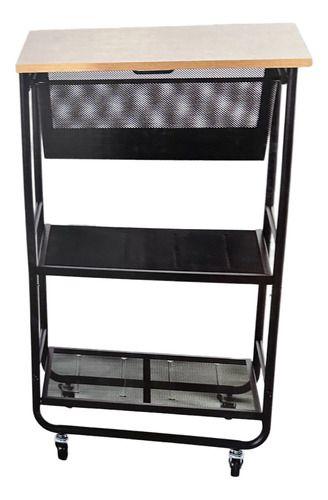 Imagem de Carrinho Organizador Multiuso Completo Com Gaveta 92x46x60cm