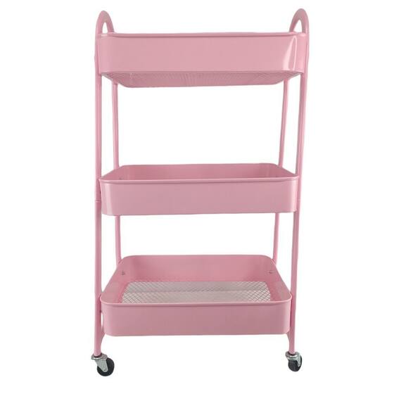 Carrinho Organizador Rack Multiuso 3 Andares Porta Volumes Prateleira ...