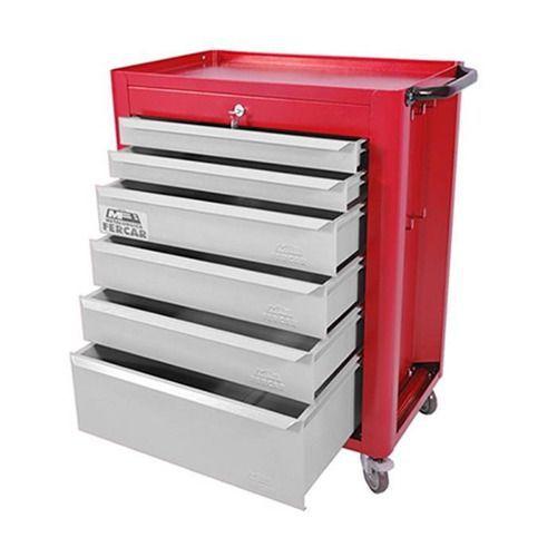 Carrinho p/ ferramentas 6 gavetas chaveado vermelho fercar vm-c-08 Menor preço em Carrinho p/ ferramentas 6 gavetas chaveado vermelho fercar vm-c-08