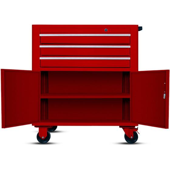 Carrinho para ferramentas com 3 gavetas e 2 portas - RLL-316 - Rotterman Menor preço em Carrinho para ferramentas com 3 gavetas e 2 portas - RLL-316 - Rotterman