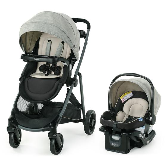 Carrinho de Bebe Graco Bebê Conforto Ts Modeselement Bege