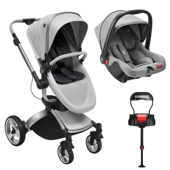 Carrinho de Bebe Litet Bebê Conforto Candy Branco Carrinho de Bebe Litet Bebê Conforto Candy Branco