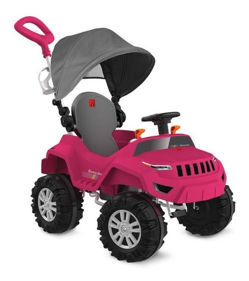 Imagem de Carrinho Passeio Pedal Superjipe Reclinável Bandeirante Pink