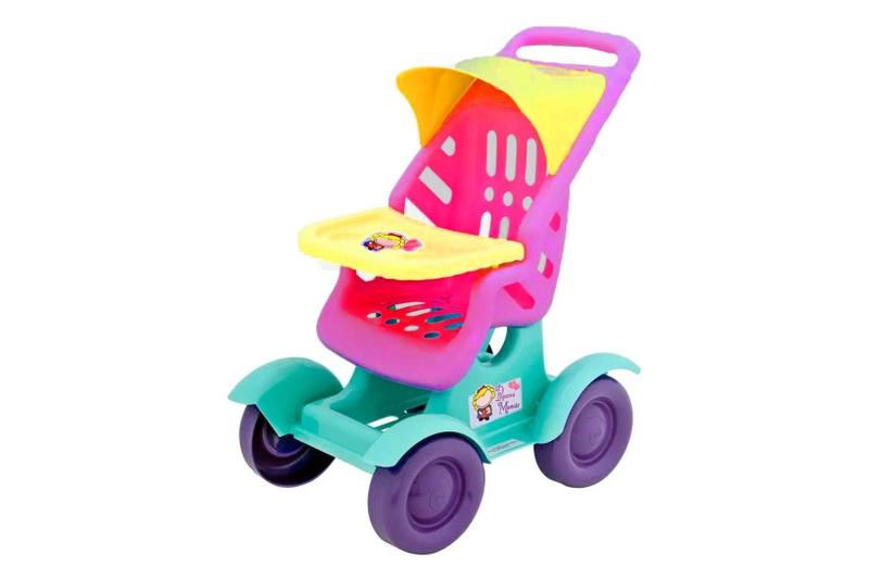 Imagem de Carrinho Pequena Mamãe, Roxo/Amarela, Grande
