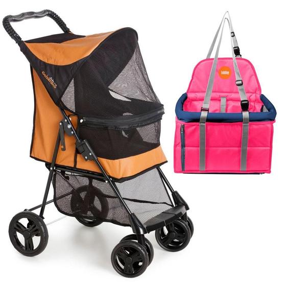Imagem de Carrinho Pet Lecco + Assento Transpet Big Cães 15kg