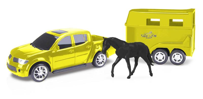 Imagem de Carrinho Pick-up Rx L200 Haras - C/ Cavalo - Roma Brinquedos