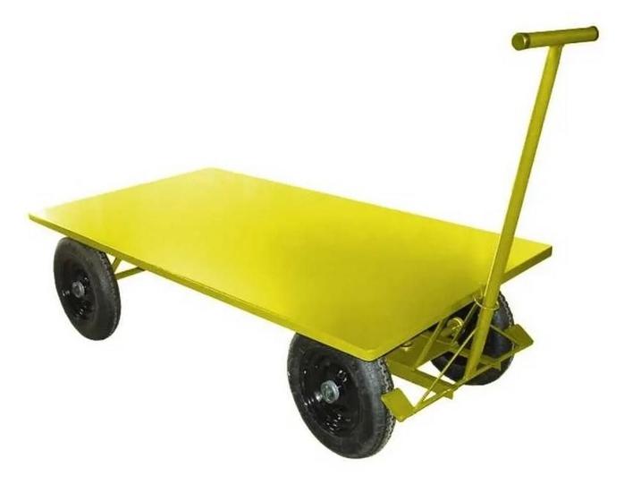 Imagem de Carrinho Plataforma 600Kg - Chapa De Aco Lynus Mp-600A Unic