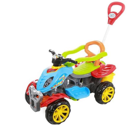 Carrinho Quadriciclo Colorido de Passeio ou Pedal Menor preço em Carrinho Quadriciclo Colorido de Passeio ou Pedal