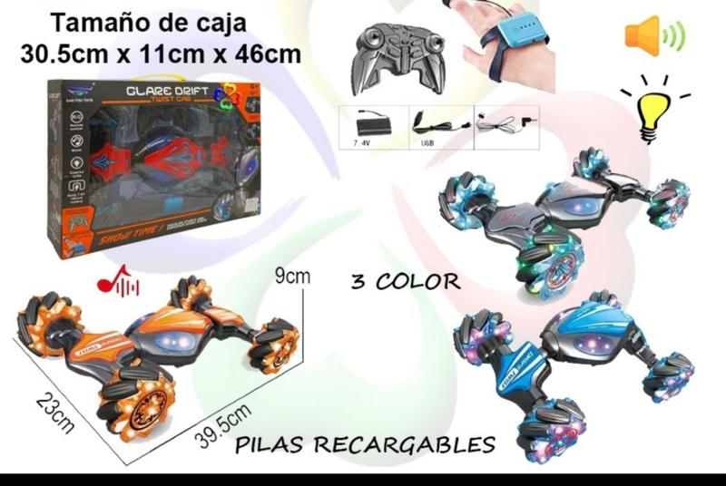 Imagem de Carrinho Recarregável Controle Remoto Rebusto- 36cm Com Relógio