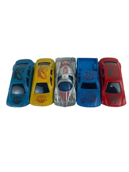 Imagem de Carrinho Roda Livre 05 Peças Corrida, brinquedo criativo com cores vibrantes super divertido