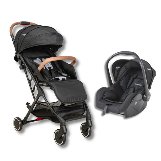 Carrinho de Bebe Kiddo Bebê Conforto Sprint Preto Carrinho de Bebe Kiddo Bebê Conforto Sprint Preto