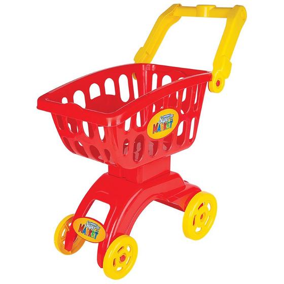 Imagem de Carrinho Super Market Vermelho 8706 Braskit