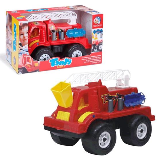 Imagem de Carrinho Tandy Papa-Fogo Caminhão De Bombeiros Cardoso Toys