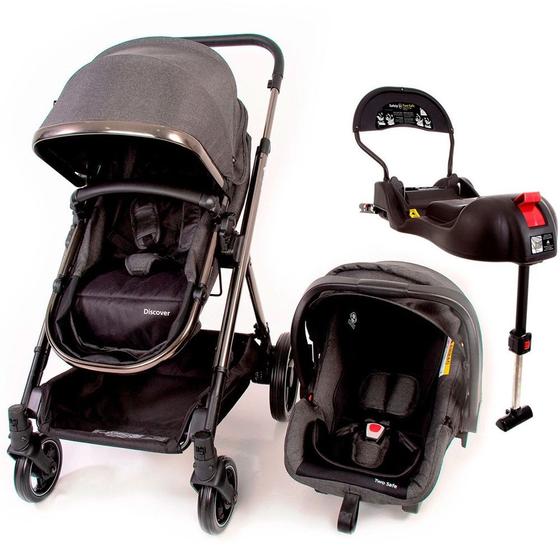 Imagem de Carrinho travel system discover grey chrome  - safety 