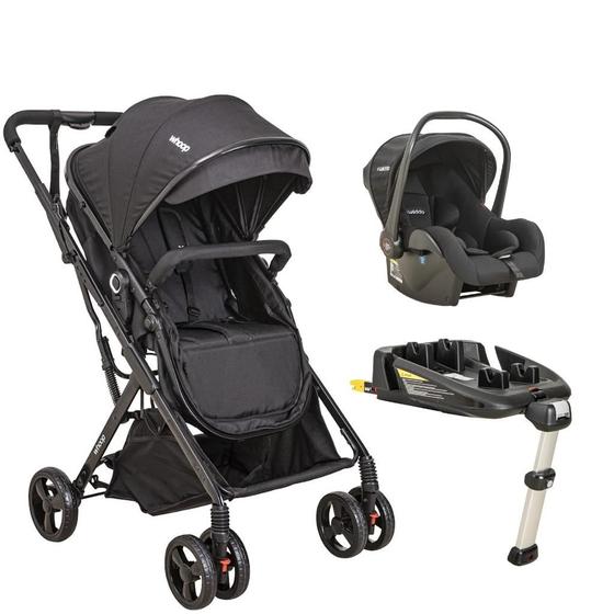 Imagem de Carrinho Travel System Vox Preto com Base Isofix - Kiddo