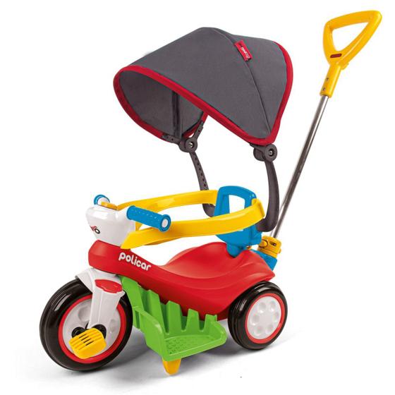Imagem de Carrinho Triciclo Infantil Bebê Poliplac - De Passeio Ou Pedal Policiclo