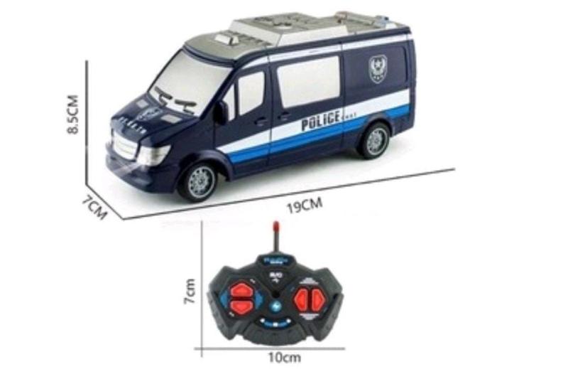 Imagem de Carrinho Van Policia Com Controle Remoto Som e Luz