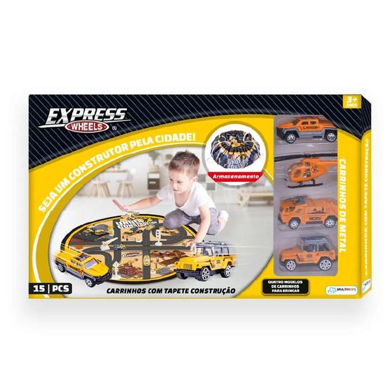 Imagem de Carrinhos com tapete contrução multikids br1435