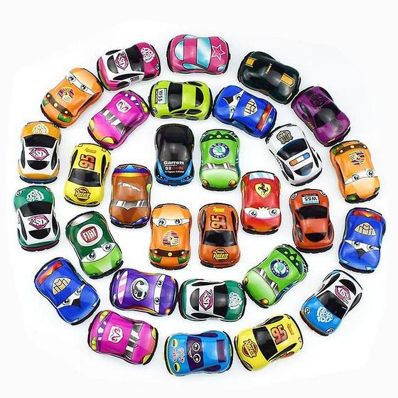 Imagem de Carrinhos de Brinquedo para Crianças - 30 Unidades com Cores Sortidas
