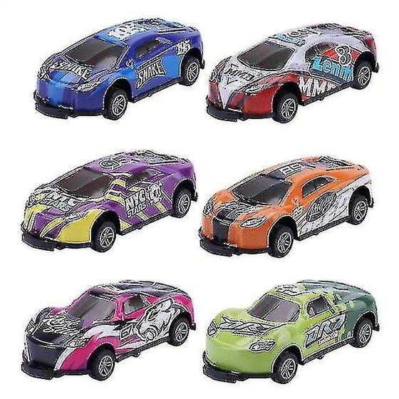 Imagem de Carrinhos de Brinquedo para Crianças - 6 Peças com Ejeção e Salto 360°