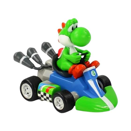 Imagem de Carrinhos de Brinquedo Super Mario Kart - Luigi, Yoshi, Donkey Kong (Pull Back)