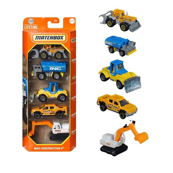 Imagem de Carrinhos em Miniatura Box com 5 Escala 1:64 Matchbox Mattel