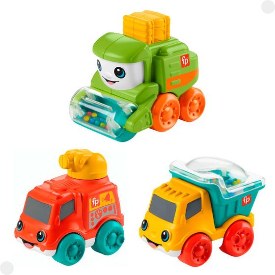 Imagem de Carrinhos Fisher Price Infantil Coloridos HRP27 - Mattel