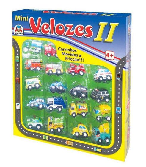 Carrinhos Fricção Mini Velozes II - Braskit - Carrinho de Fricção ...
