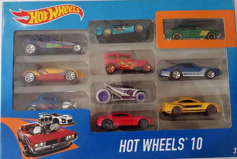 Imagem de Carrinhos Hot Wheels HW Pacote 10 Carros - 2017