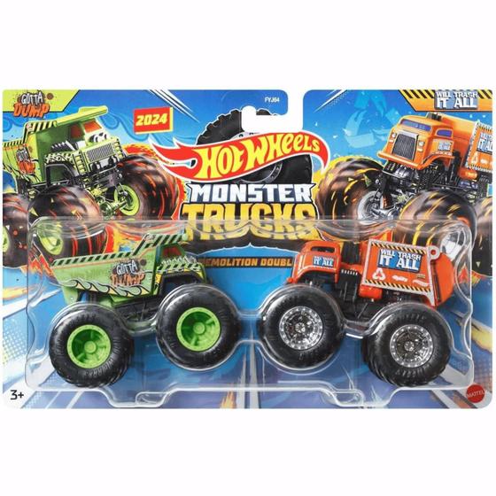 Imagem de Carrinhos Hot Wheels Monster Trucks Gotta Dump vc Will Trash It All 1:64 - Mattel