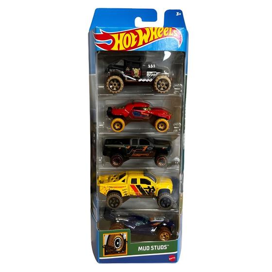 Imagem de Carrinhos Hot Wheels Mud Sudts HTV40 c/ 5 Carros - Mattel