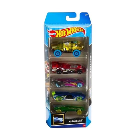 Imagem de Carrinhos Hot Wheels Raycers c/ 5 Carros - Mattel