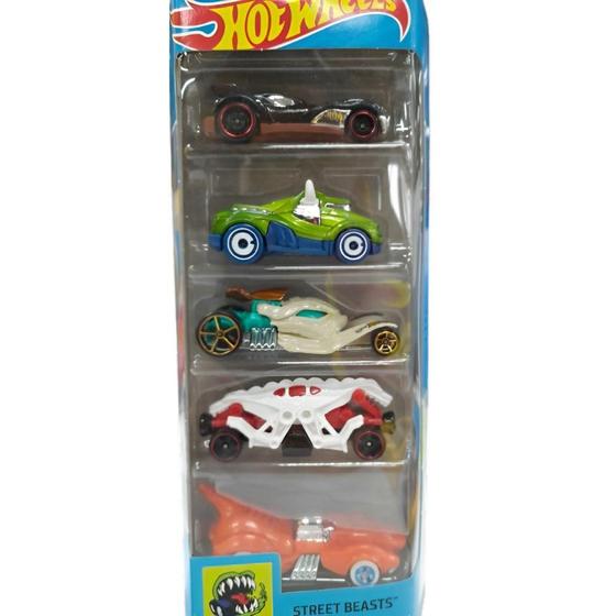 Imagem de Carrinhos Hot Wheels Street Beasts 1806 com 5 Carros- Mattel