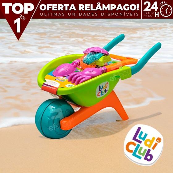 Carriola Brinquedo Infantil De Praia Com Rastelo Pá Usual Menor preço em Carriola Brinquedo Infantil De Praia Com Rastelo Pá Usual