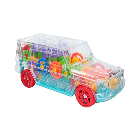 Imagem de Carro bate volta gear transparente com sons e luzes