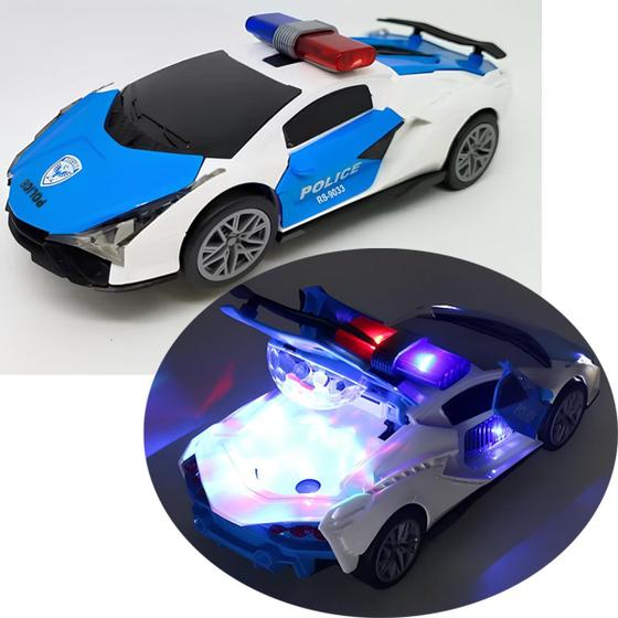 Imagem de Carro Brinquedo Elétrico Lamborghini 360 Graus Som Luz LEDs