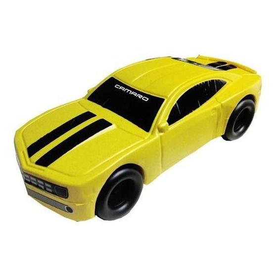 Imagem de Carro Camaro Amarelo Muito Grande 34cm Ideal Para Crianças Colecionável de Plástico