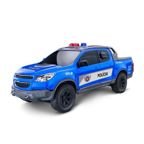 Imagem de Carro Carrinho Viatura Pick-Up S10 Policia Miniatura - Modelos - RJ, MG, PR E Ambiental - Roma