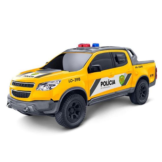 Imagem de Carro Carrinho Viatura Pick-Up S10 Policia Miniatura - Modelos - RJ, MG, PR, SP E Ambiental - Roma