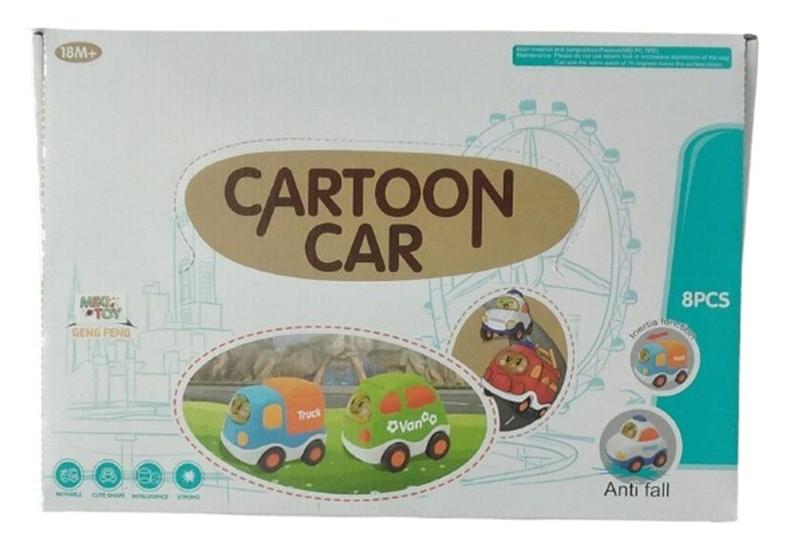 Imagem de Carro Cartoon Van E Car Fricção 8 Un  Miki Toy